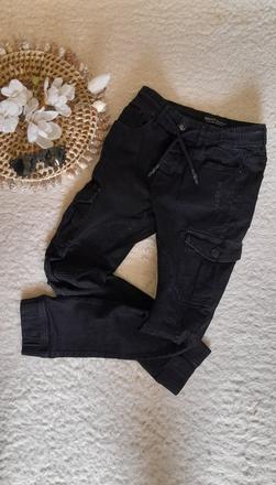 Savvy černé slim fit joggers, xs