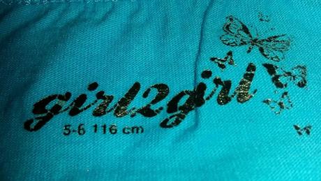 Tyrkysové tričko vel. 110-116, girl2girl,110