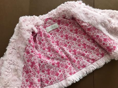 Kabátek chlupaťoučky růžový - v. 3/6 měs., early days,68