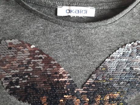 Tričko s přeměňovacími (měnícími) flitry, vel.116, 116