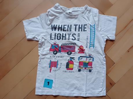 Triko krátký rukáv 122 - hasiči, palomino,122