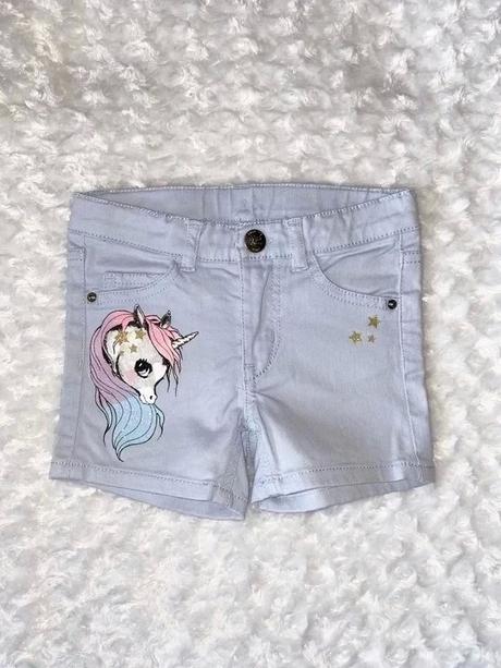 Modré riflové/džínové kraťasy h&m, h&m,92