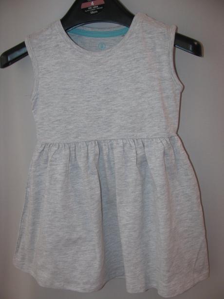 Šedé bavlněné šatičky lemon beret, 98