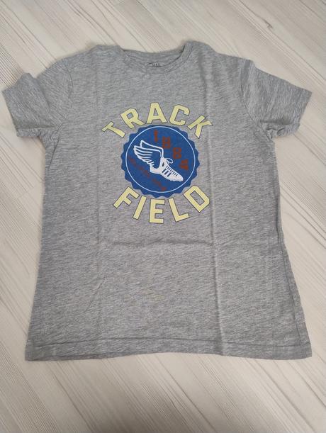 Šedé tričko s potiskem vel. 11-12 let marks, marks & spencer,146