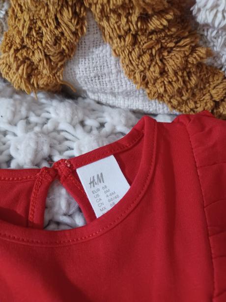 Vánoční komplet h&m se zvířátky, h&m,68