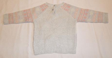 C227	dívčí teplý svetr medvěd, 80