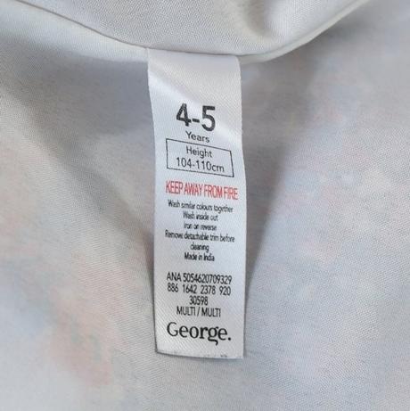 Šaty vel. 4 - 5 let, george,110