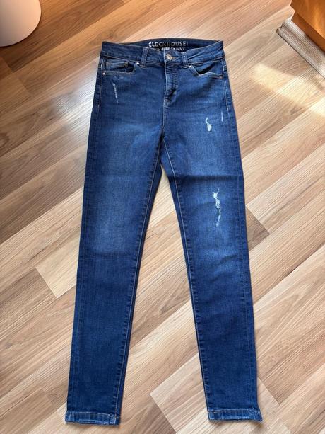 Skinny vysoký pas, c&a,36