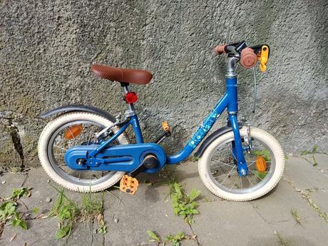 Dětské 14" kolo-odrážedlo 2v1 discover 900 btwin, 14