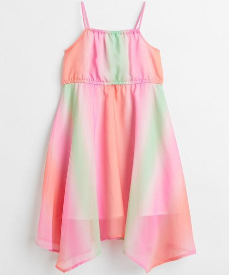 Letní šifonové šaty h&m ombre vel. 134, h&m,134