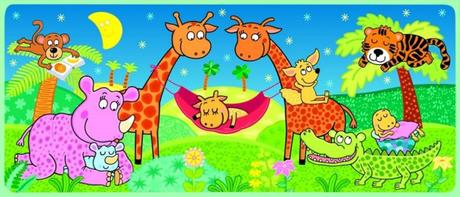 Tapeta a dekorace zoo zvířátka, 