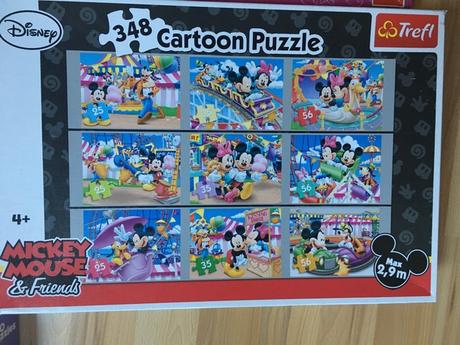 Puzzle - 10v1 9v1, 66,160,200 dílků pú,mickey,