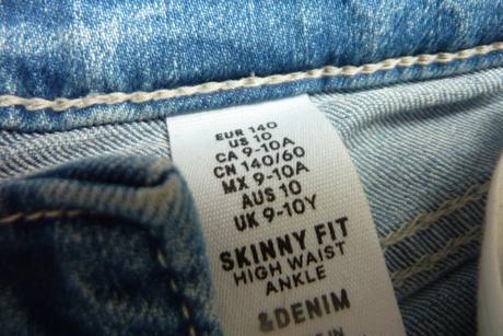 Džíny skinny vel. 140, h&m,140