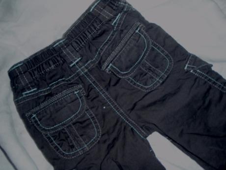 Nádherné podšité kalhoty - tyrkysové prošívání, george,68