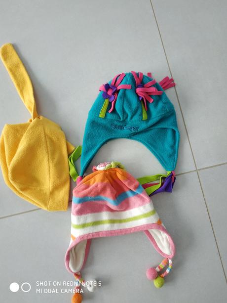 Flaušové čepice vel.4-7 let, 104