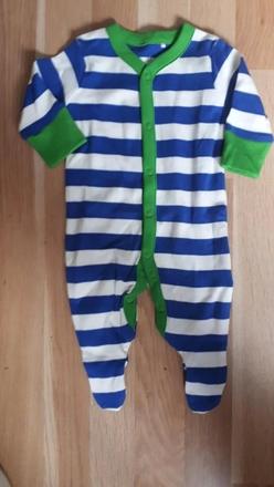 Modrý pruhovaný overal next vel. 56, next,50 / 56