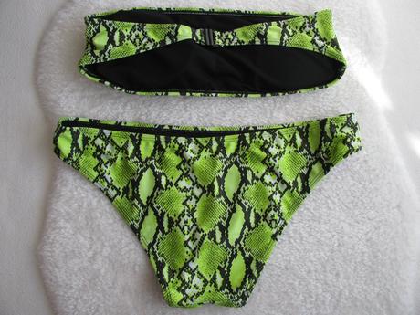 Dámské dvoudílné plaky neonově zelené, 46