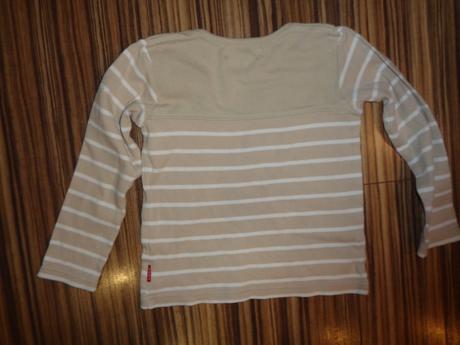 Krásné silnější hnědobílé tričko, h&m,104