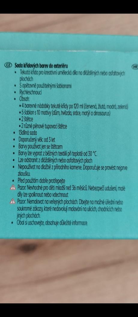 Sada křídových barev, 