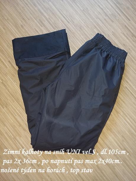 Zimní kalhoty na sníh uni vel.s, decathlon,s