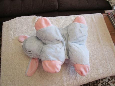 Heboučký plyšový králíček - polštářek 2v1,