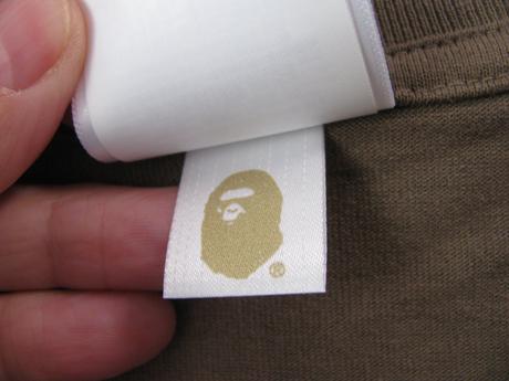 Pánské bavlněné hnědé tričko a bathing ape, xxl