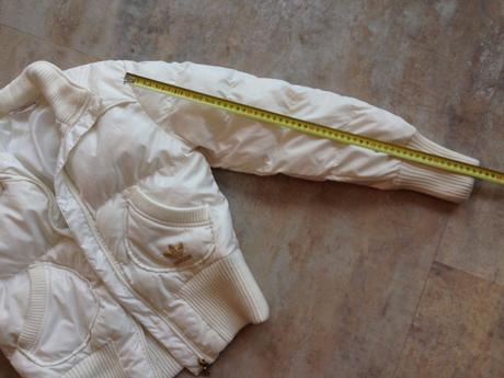 Bílá zimní sport péřová bunda adidas, vel. 36, s, adidas,s