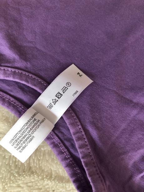 2 trička dlouhý rukáv velikost 74 až 80, h&m,74
