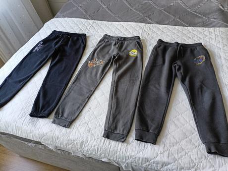 3x tepláky s fleecem, vel.134, pepco,134