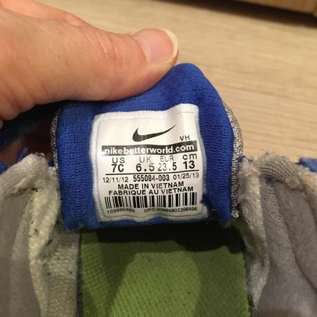 Šedo-modré botasky nike (vel. 23,5), nike,23