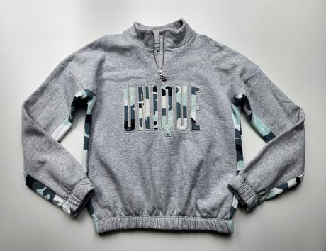 Crop mikina s výstřihem na zip vel. 158, f&f,158