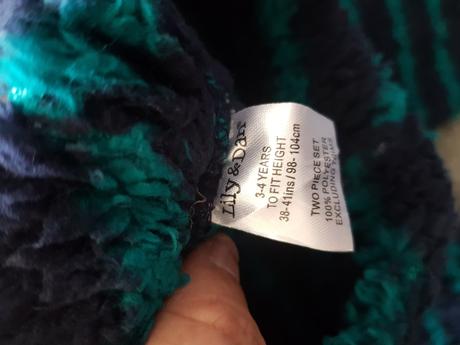 Teplé fleesové kalhoty značky lily& dan, vel. 3-4, 98