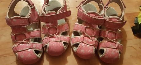 2 x sandálky růžové, 29