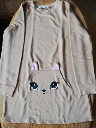 Mikina s králíkem, vel. 140 (9-10 let)., h&m,140