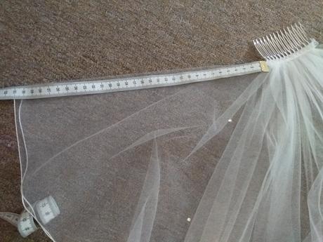 Nádherný jemný svatební závoj, 