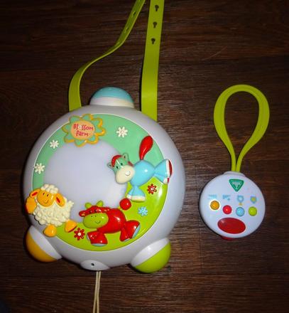 Elc světelný projektor obrázky a hudba pro usínání, 