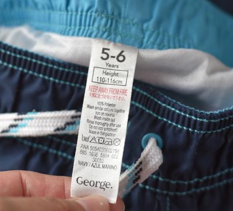 Koupací kraťasy vel. 5 - 6 let, george,116