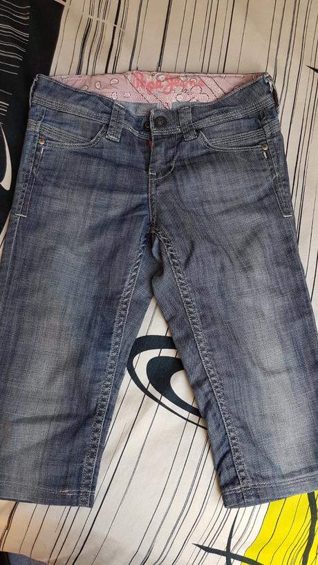 Dívčí 3/4 riflove, pepe jeans,128