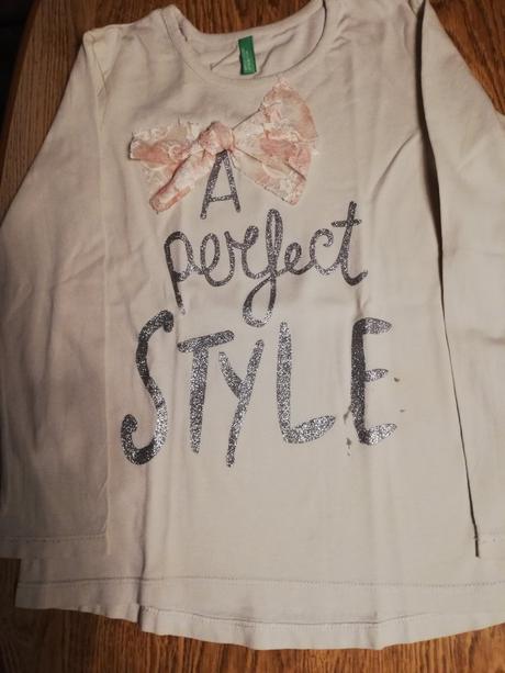 Triko dívčí mašlí vel.110, benetton,110