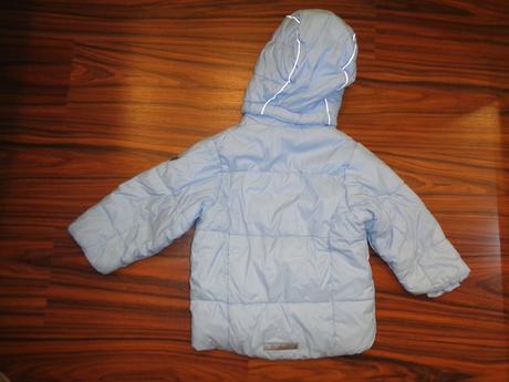 Krásná modrá zimní bunda 86/92, outfit,86
