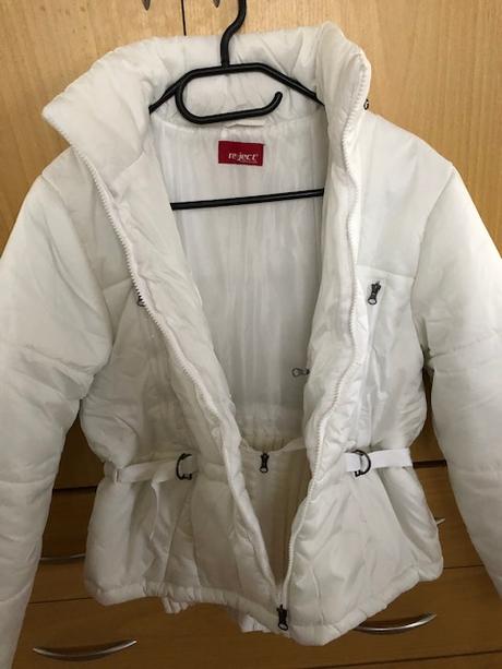 Bílá zimní bunda, bonprix,m
