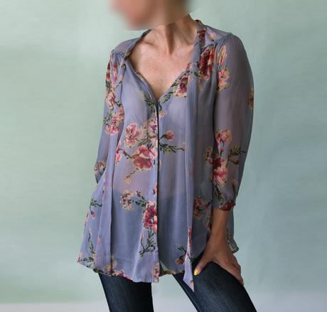 Romantická květovaná halenka topshop vel. 34, topshop,34 / xs