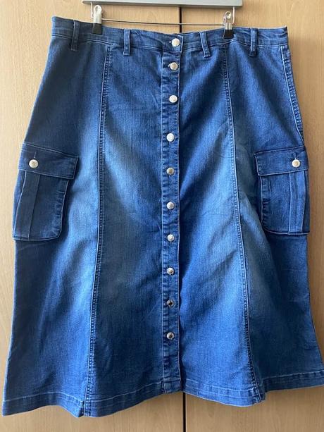 Džínová sukně vel. xxl / 50, bonprix,50
