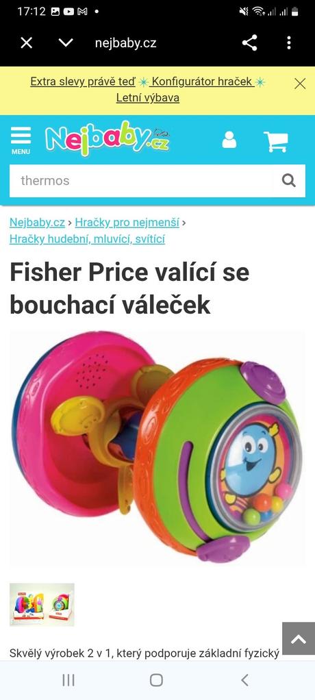 "válec fisherprice", 
