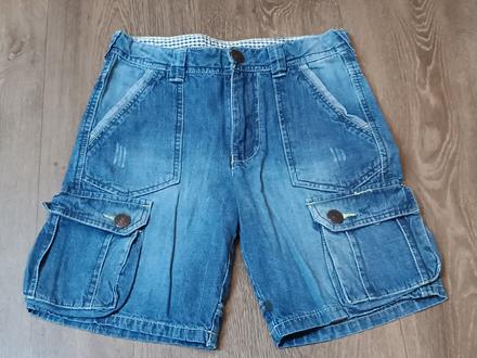 Chlapecké džínové kapsáče kraťasy, lupilu,vel.140, lupilu,140