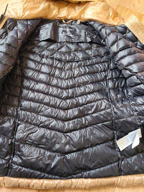 Bronzová béžová bunda calvin klein, calvin klein,s