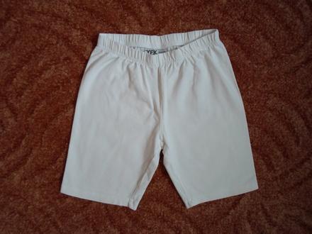 Bílé legíny kraťasy šortky, 134