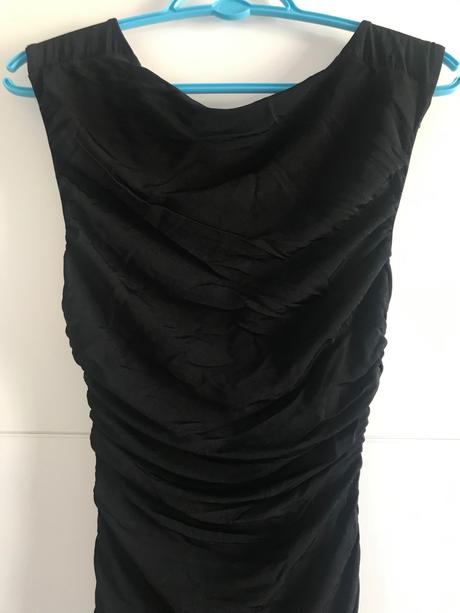 Černé šaty nabirané, h&m,36