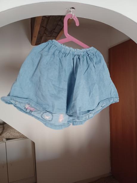 Džínová sukně se zvířátky, 128