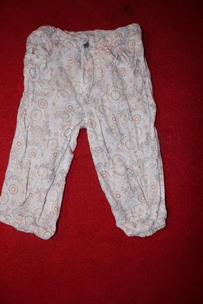 Dětské letní kalhoty vzor, beebies,86